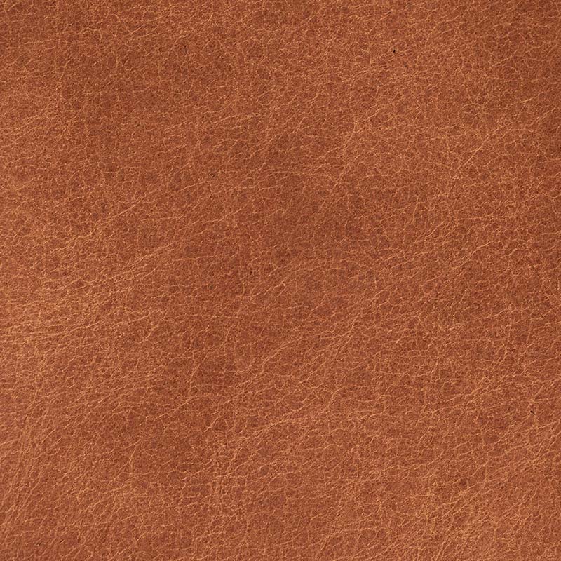 Ginger – warm, rustic leather swatch with a natural texture