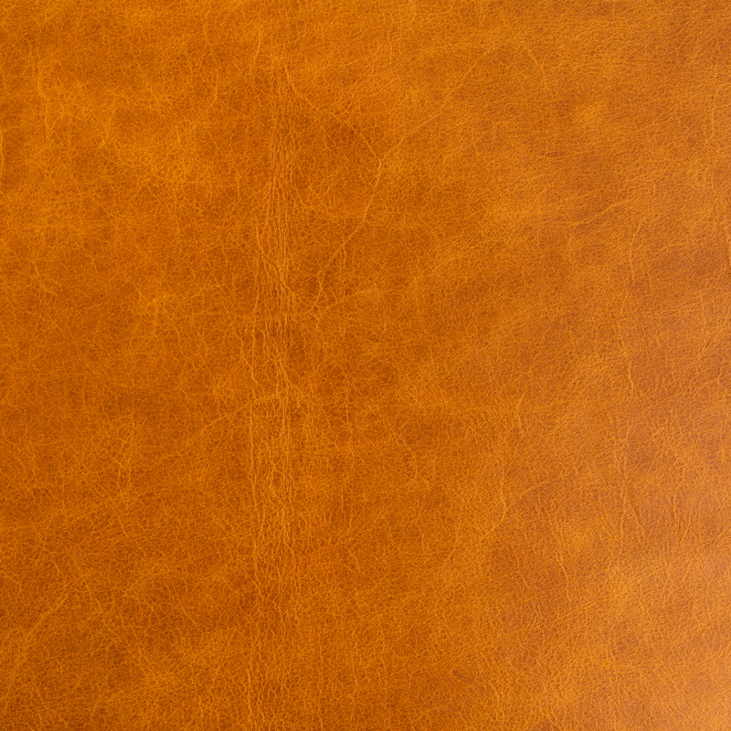Ginger – warm, rustic leather swatch with a natural texture