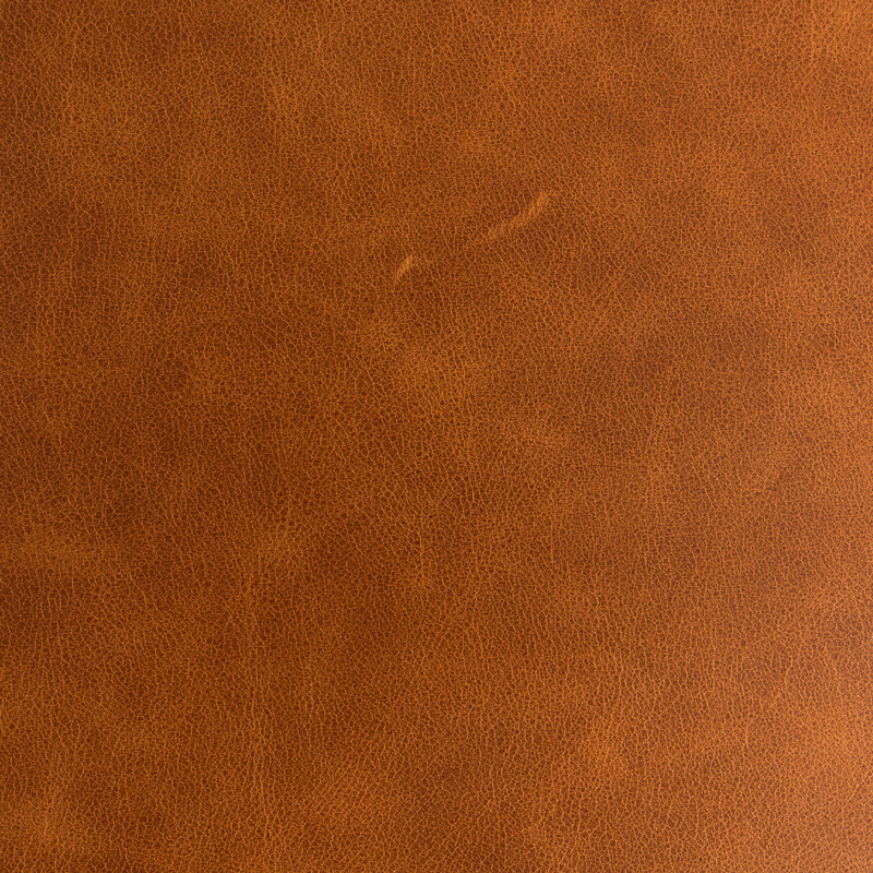 Spiced Rum – brown rustic leather swatch with a natural texture